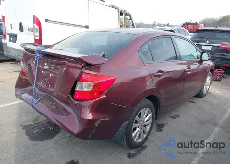 2012 Honda Civic Ex z USA, uszkodzony, nr VIN 2HGFB2F85CH509144